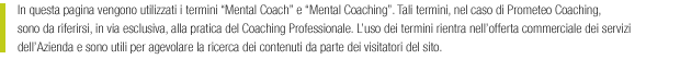 utilizzo dei termini mental coaching e mental coach