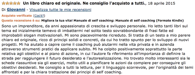 LIBRO - Migliora la tua Vita! Manuale di Self Coaching